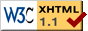 Valid XHTML1.1